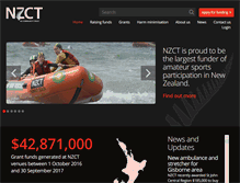 Tablet Screenshot of nzct.org.nz